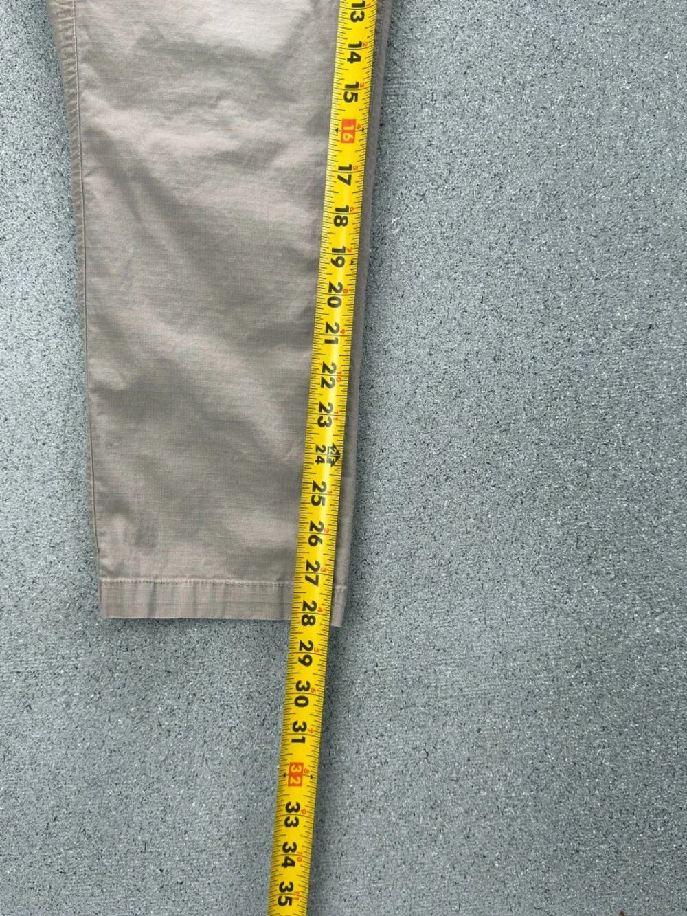 VUORI RIPSTOP CLIMBER PANTS MEN'S M TAPERED CARGO OUTDOOR TRAVEL ZIP BEIGE - Picture 6 of 13